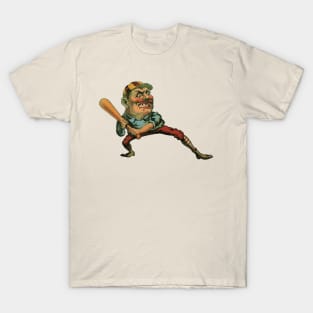 Vintage Sports, Angry Batter Baseball Player T-Shirt